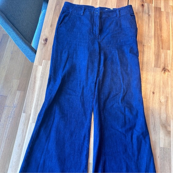 Anthropologie Maeve High Rise Tailored Wide Leg Jeans 31 - Picture 2 of 6